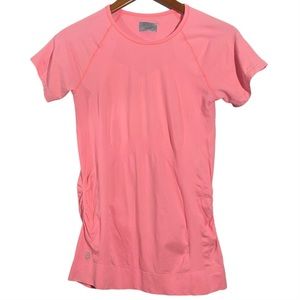 ATHLETA Womens  Top Pink Short Sleeve Crew‎ Neck Stretch Size M